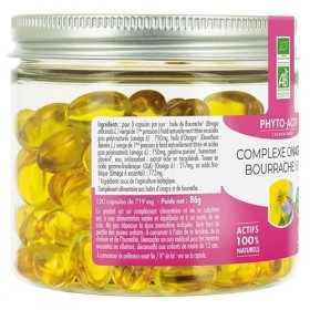 Phyto-Actif | Complexe Onagre & Bourrache | Beauté de la peau – Peau Saine | Actifs 100% Naturels | Bio & Vegan | Fabriqué en...