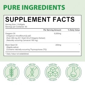 Oil of Oregano with Black Seed Oil Orégan