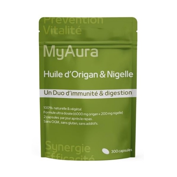Huile dorigan et nigelle, Huile dorigan,Huile de nigelle,300 capsules,Disponibilité en phramacie,haute concentration,Renfor
