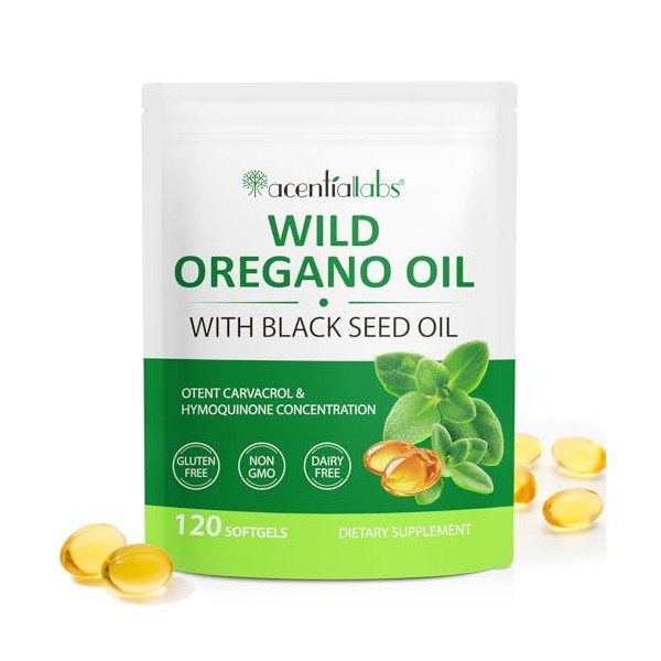 Huile dOrigan avec Huile de Graines Noires, 120p