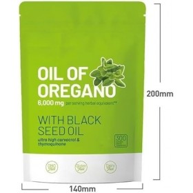 Huile dOrigan et Huile de Nigelle, Riche en Carvacrol, Sans OGM, Huile Extrait dorigan équilibrée avec Huile de Graines Noi