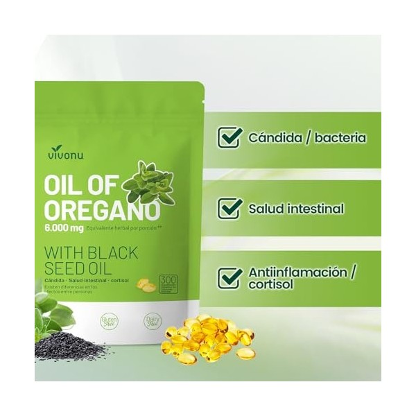 Oil of Oregano with Black Seed Oil 300 Count