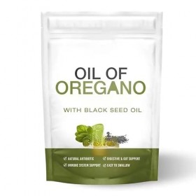 À base dorigan et de graines noires, sans OGM, sans gluten, soutient les antioxydants et le système immunitaire | huile dor