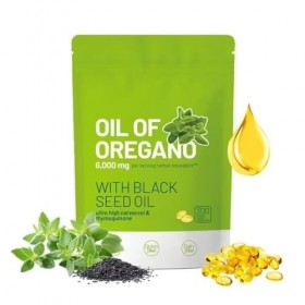 NHPY Huile dorigan, huile de cumin noir biologique, mélange équilibré dhuile dorigan et dhuile de cumin noir，capsule.