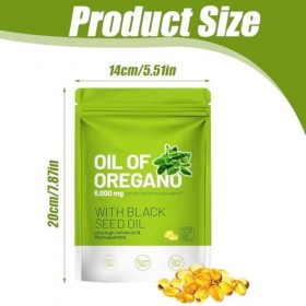 NHPY Huile dorigan, huile de cumin noir biologique, mélange équilibré dhuile dorigan et dhuile de cumin noir，capsule.