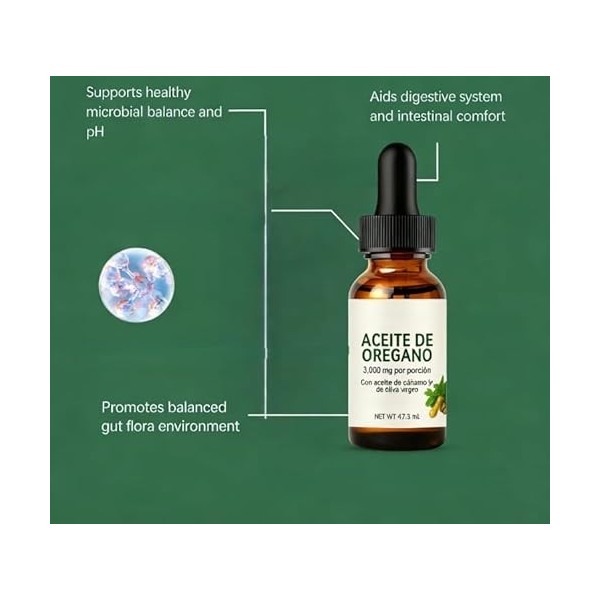 Huile liquide Deorigano | Avec de lhuile de graines de cumin noir 2 Fl Oz | Sans OGM, sans gluten | Vitalité quotidienne e Or...