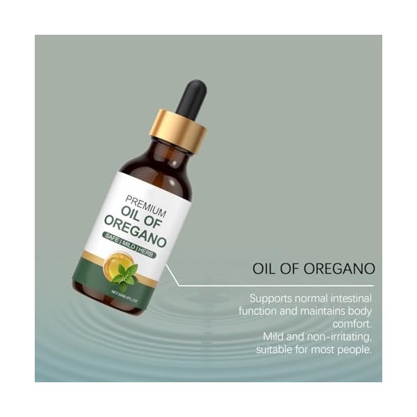 Huile dorigan - Favorise léquilibre et la vitalité, pour hommes et femmes, 60 ml,1pcs Orégan