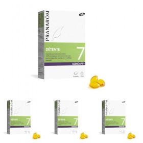 PRANARÔM - Oléocaps 7 - Détente - Aux Huiles Essentielles Ciblées - Mandarine, Lavande Vraie & Carvi - 100% Naturelle Et Bio 