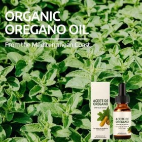 Huile dorigan biologique en gouttes avec de lhuile de nigelle pour le soutien du système immunitaire, la santé respiratoire