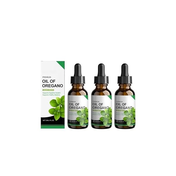 Gouttes dhuile dorigan biologique - formule à base de plantes pour la routine quotidienne,3PCS