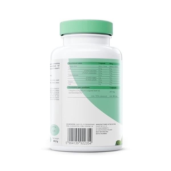 Osavi Oregano Oil Carvacrol, 180mg - 120 enteric caps