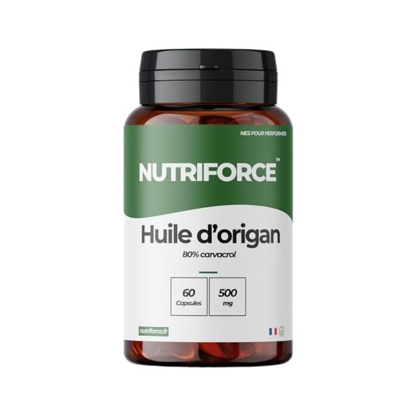 Huile d’Origan Premium – Soutien Immunitaire & Confort Digestif – 500 mg – 60 Capsules