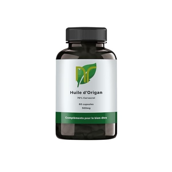 Huile d’Origan Premium – Soutien Immunitaire & Confort Digestif – 500 mg – 60 Capsules