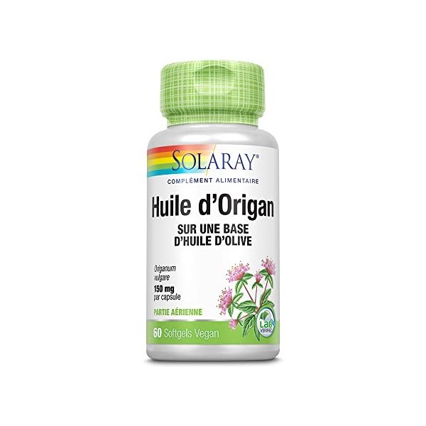 Solaray Huile dOrigan 60 Capsules
