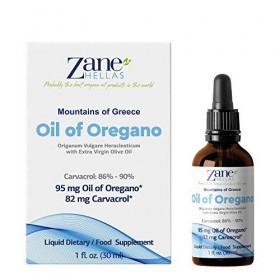 Zane Hellas 50% Huile dorigan.Huile essentielle grecque dorigan .86% Min Carvacrol. 82 mg de Carvacrol par portion. Probabl