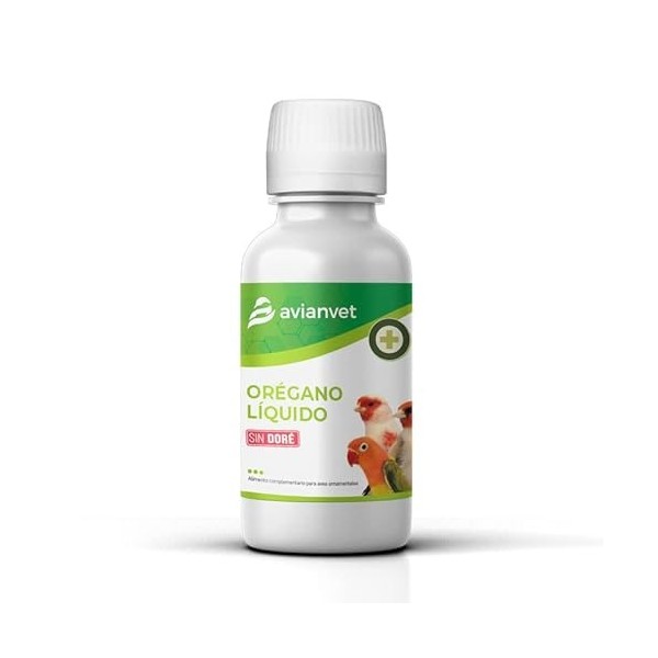 Avianvet Origan et Eucalyptus | Aliment Complémentaire pour Oiseaux | avec Huiles Essentielles | 100 ML
