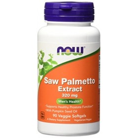 NOW Foods Saw Palmetto Extract with Pumpkin Seed Oil, 320mg - 90 veggie softgels Palmier scie