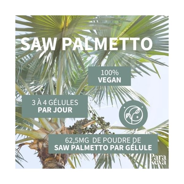 Parakeya - Saw Palmetto 320 mg | Complément alimentaire | 60 gélules