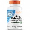 Doctors Best, Saw Palmetto Extract Extrait de Palmier Nain , 320mg, 60 Capsules molles, Sans Gluten, Sans Soja, Sans OGM