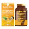 Zühre Ana Lot de 90 capsules dhuile de melon amer 1300 mg - Naturelle et pure - Facile à avaler Palmier scie