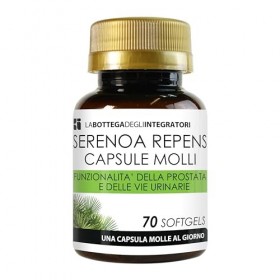 SERENOA REPENS 70 GÉLULES | AVEC 320 MG DHUILE STANDARDISÉE À 90% | CAPSULES MOLLES POUR LA PROSTATE ET LES VOIES URINAIRES 