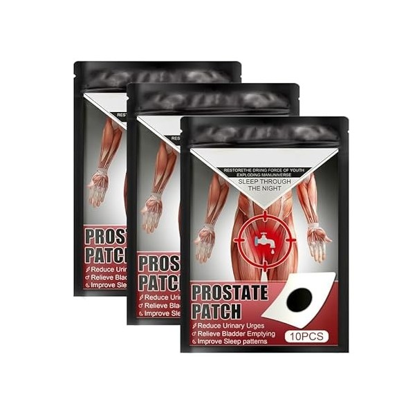 EXQST Patch de Traitement de la Prostate Healthgo Patch de Traitement de la Prostate la crème de la Prostate à Base de Plante...