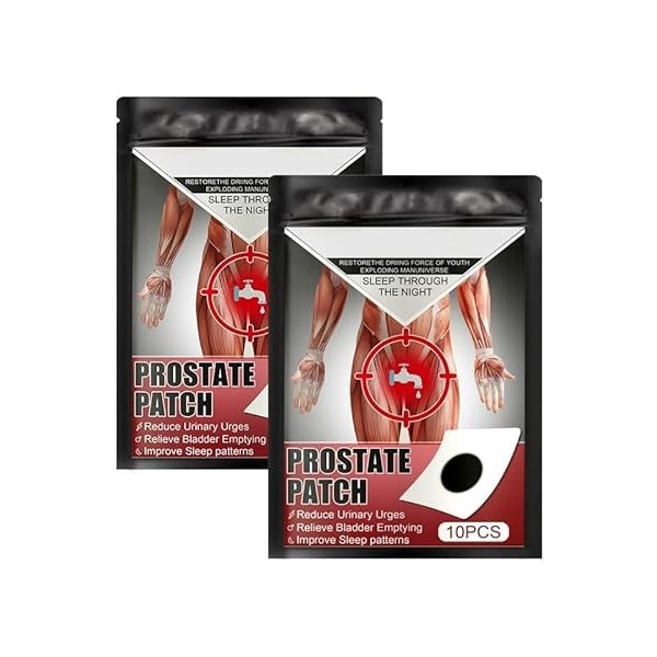 EXQST Patch de Traitement de la Prostate Healthgo Patch de Traitement de la Prostate la crème de la Prostate à Base de Plante...