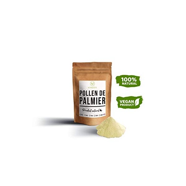 Pollen de palmier dattier dans un sachet refermable de 100g