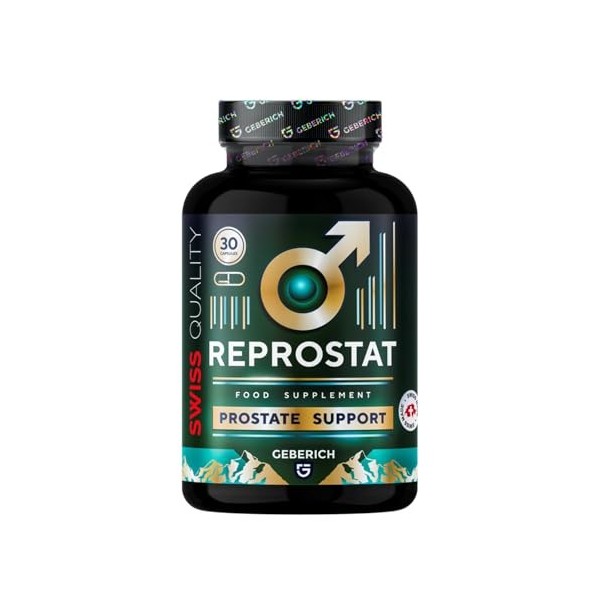 Complément Alimentaire Reprostat – Soutien Prostatique, Favorise Fonction Urinaire – avec Serenoa Repens, Echinacea, Ginkgo B