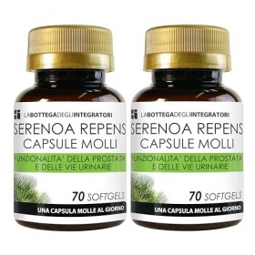 SERENOA REPENS 140 GÉLULES | AVEC 320 MG DHUILE STANDARDISÉE À 90% | CAPSULES MOLLES POUR LA PROSTATE ET LES VOIES URINAIRES