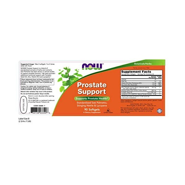 NOW Foods Prostate Support - 90 softgels
