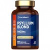 Psyllium Blond Gelules 1400 mg | 365 Psyllium Gelules Vegan | 6 Mois | Haute Dosage | Prébiotique naturel | Horbaach
