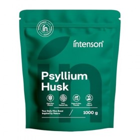 Intenson Tégument de Psyllium, 1000 g, Riche en Fibres, 100 % Naturel, Végan et Compatible Keto, Sans Gluten, Sans Additifs, ...