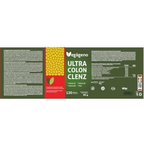 Ultra Colon Clenz. Laxatif puissant pour Constipation 120 Gélules, Detox. Ventre plat. Avec Aloe Vera, Cascara Sagrada, Senna