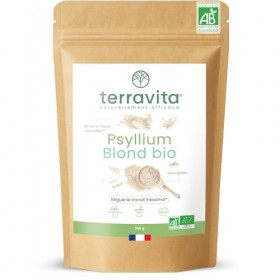PSYLLIUM Blond BIO | Téguments Husk Purs à 99% | Fibres Douces Naturelles pour Digestion et Transit | Riche en Mucilages pour