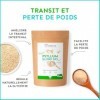 PSYLLIUM Blond BIO | Téguments Husk Purs à 99% | Fibres Douces Naturelles pour Digestion et Transit | Riche en Mucilages pour