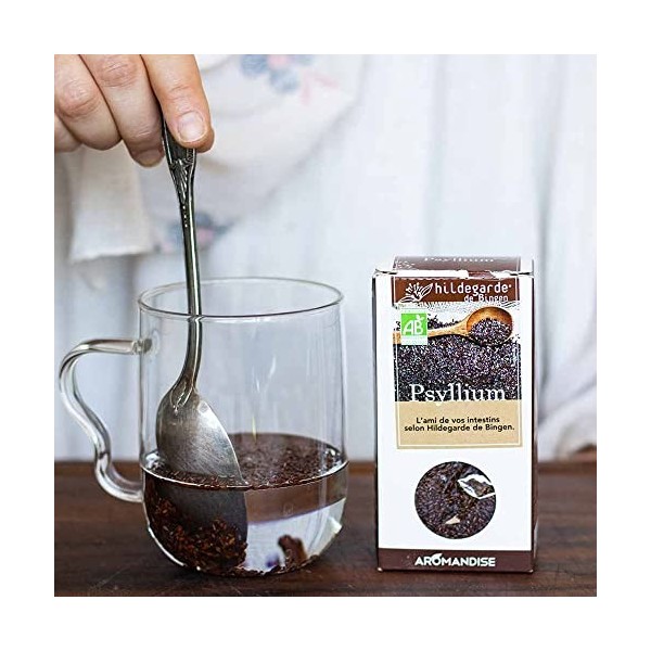 Psyllium bio noir - Transit intestinal - Boîte de 90g - Hildegarde de Bingen