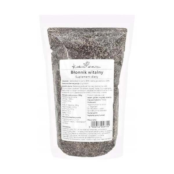 Psyllium Blond Graines 1 kg | Source Naturelle de Fibres | Idéal pour Alimentation KETO, Végane & Équilibrée | 100% Pur & Nat...