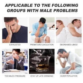 Gouttes de puissance masculines – Mise à niveau 2025, gouttes de liquide masculin, chute de retard, chute secrète pour hommes...