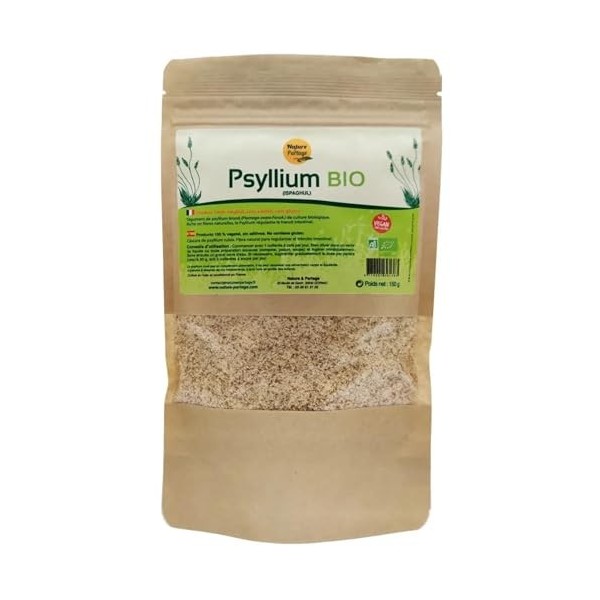 Psyllium Blond Bio 150g en Sachet - Complément Alimentaire Naturel - Psyllium Poudre pour la Constipation – Ispaghul - Riche 
