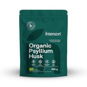 Intenson Tégument de Psyllium Bio, 900 g, Certifié Bio UE, Riche en Fibres, 100% Naturel, Végan, Compatible Keto, Sans Gluten