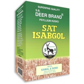 S.B. DEER BRAND Sat Isabgol Lot de 4 enveloppes de psyllium pur 500 g
