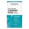 Sanhelios Psyllium indien - 15 bâtonnets pratiques à mélanger dans leau - Avec figue et chicorée - Fibres pour la digestion 