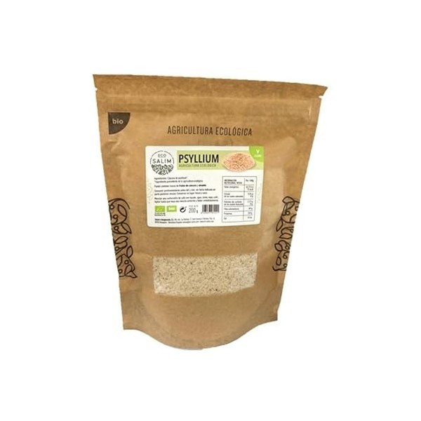 ECOSALIM PSYLLIUM plantago ovata 200gr BIO – produit multifonction à large champ d’application, peut être utilisé régulièreme