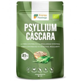 Energy Feelings Téguments de Psyllium Bio 500g, Teneur Élevée en Fibres, Pour Préparer du Pain et des Desserts, Sans Gluten e