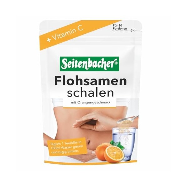 Seitenbacher Cure de psyllium I Pureté à 99 % I Faible teneur en glucides I Fibres I Végétalien I Testé en laboratoire I 1 x ...