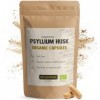 Cupplement Psyllium Fibres 60 Capsules Psyllium Husk Organic - No Powder or Tablets - Flaxseed - Supplement - Superfood - Fib