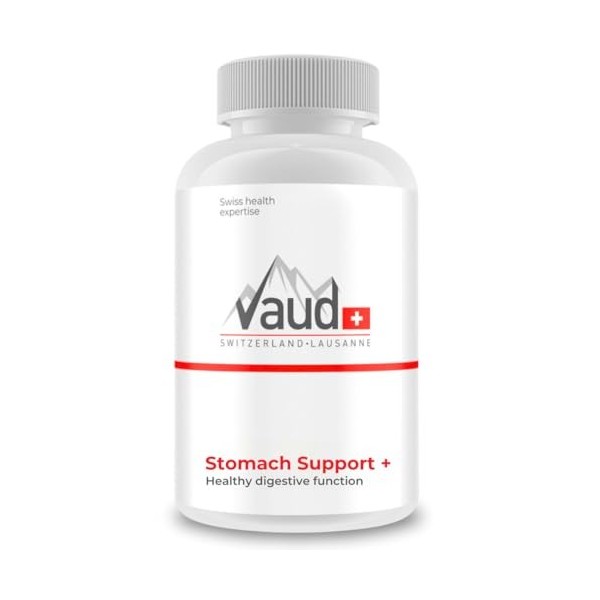 VAUD Lot de 90 gélules de psyllium - Fibre de psyllium hautement dosée - 1200 mg - Pour la santé digestive et intestinale - F