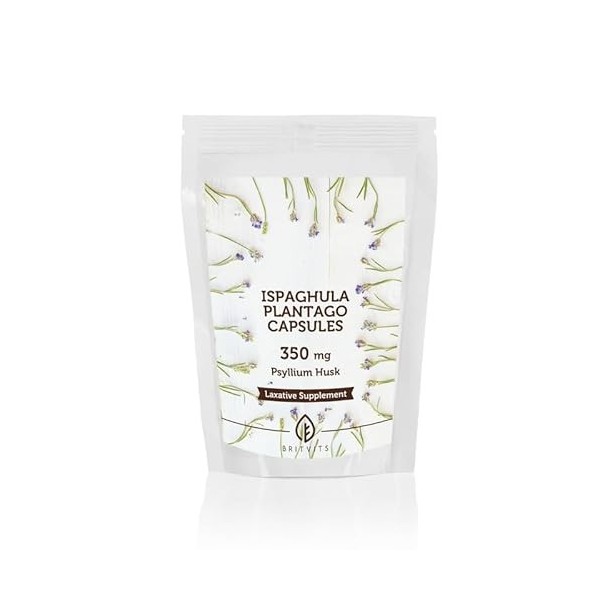 Ispaghula Plantago Psyllium Complément alimentaire en fibres naturelles pour la santé digestive et la régularité 7 capsules