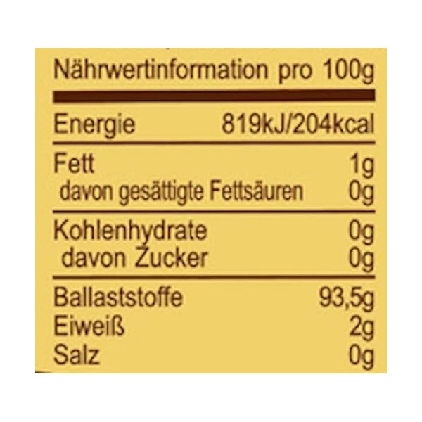 Seitenbacher Cosses de psyllium I Plantago ovata I Pur I Cure intestinale I Gestion du poids I Régime I Substitut dœuf I 1 